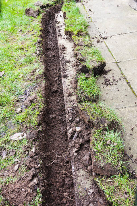 French Drain by Clean Slate Landscape & Property Management, LLC