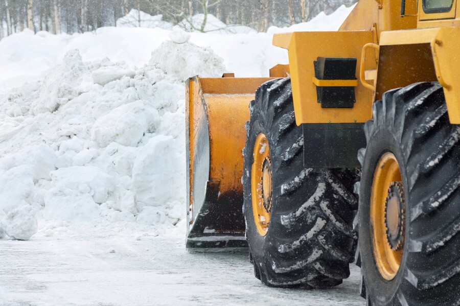 Snow Plowing by Clean Slate Landscape & Property Management, LLC